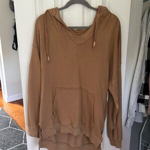 Light Brown Aerie Oversized Hoodie